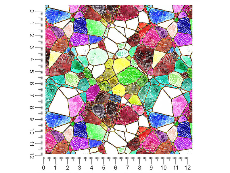 glass agglomeration mosaic 1ft x 1ft Craft Sheets