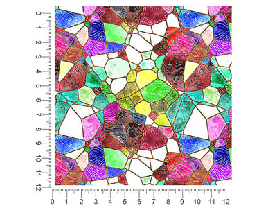 glass agglomeration mosaic 1ft x 1ft Craft Sheets