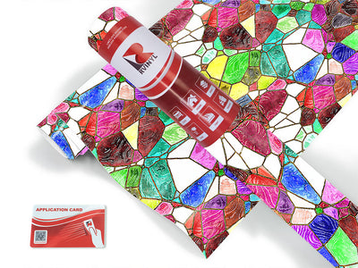 glass agglomeration mosaic Craft Vinyl Roll