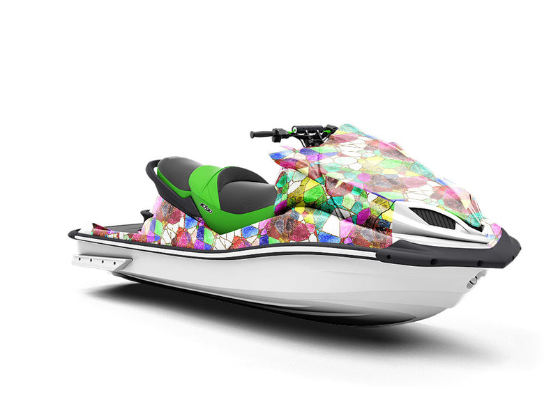 Glass Agglomeration Mosaic Jet Ski Vinyl Customized Wrap