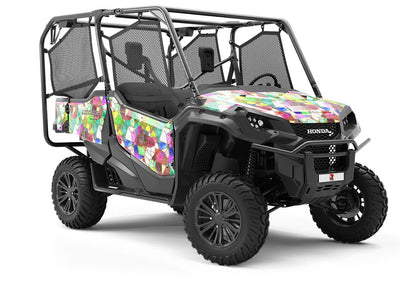 Glass Agglomeration Mosaic Utility Vehicle Vinyl Wrap