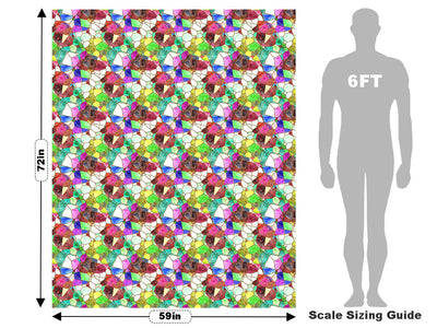 Glass Agglomeration Mosaic Vehicle Wrap Scale~Rwraps Series 914 Glass Agglomeration Mosaic Measurements~1