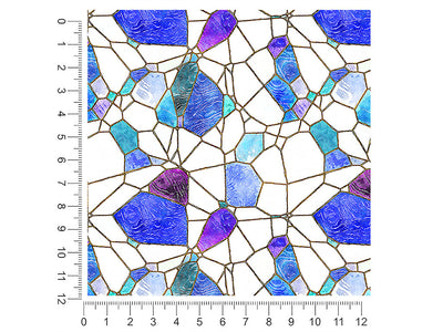 glass refractions mosaic 1ft x 1ft Craft Sheets
