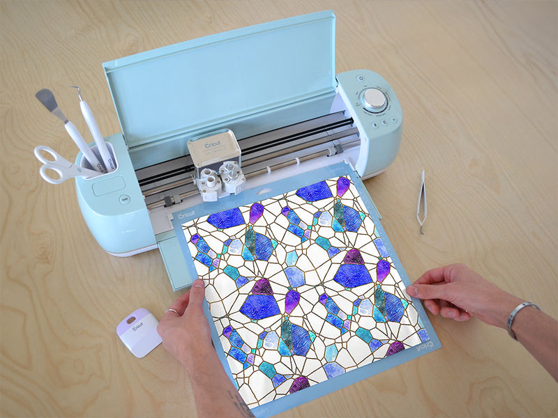 glass refractions mosaic Cricut Compatible Vinyl