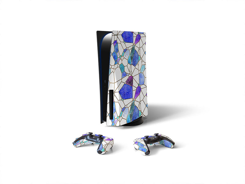 glass refractions mosaic Sony PS5 DIY Skin