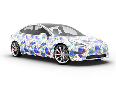 Glass Refractions Mosaic Vehicle Vinyl Wrap