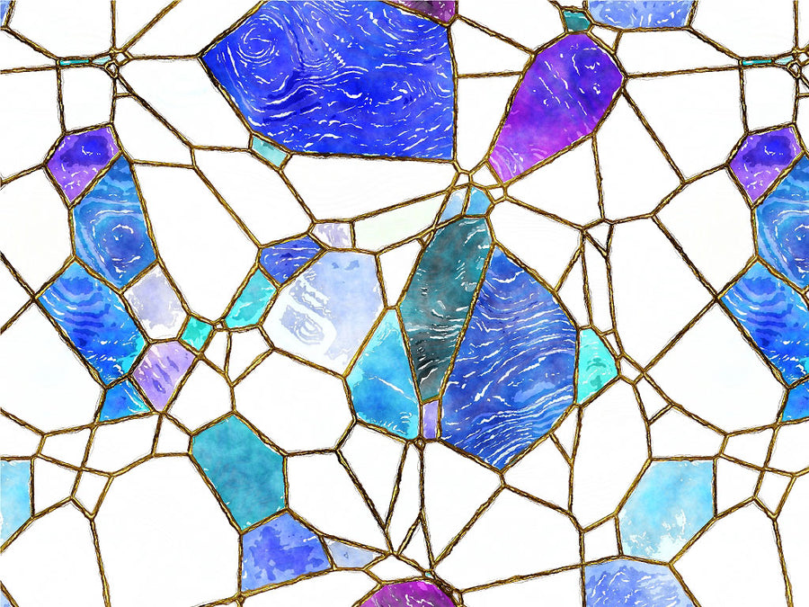 Glass Refractions Mosaic Vinyl Wrap Pattern~Rwraps Series 914 Digitally Printed Vinyl Wrap~0