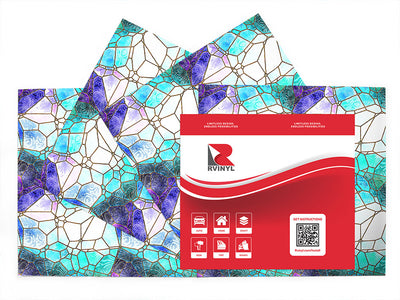 glass river mosaic Craft Vinyl Sheet Pack