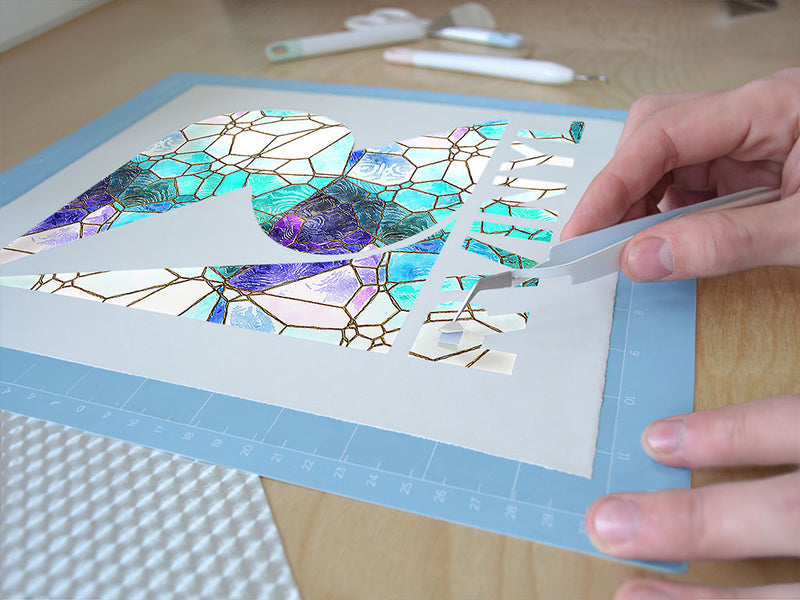 glass river mosaic Easy Weed Craft Vinyl