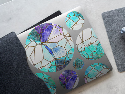 glass river mosaic DIY Laptop Stickers