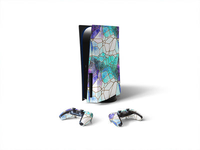 glass river mosaic Sony PS5 DIY Skin