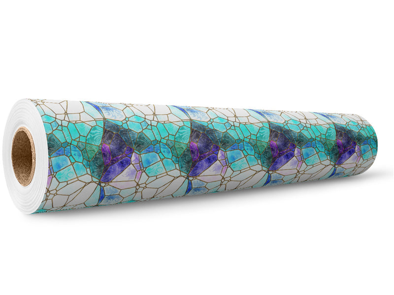 Glass River Mosaic Wrap Film Wholesale Roll~Rwraps Series 914 Digitally Printed Vinyl Roll~5