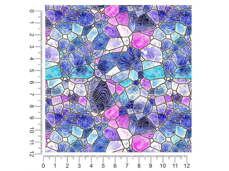 glass riverbed mosaic 1ft x 1ft Craft Sheets