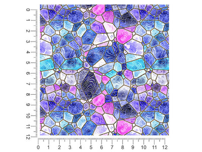 glass riverbed mosaic 1ft x 1ft Craft Sheets