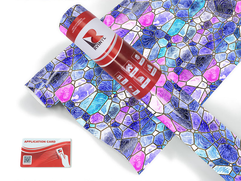 glass riverbed mosaic Craft Vinyl Roll