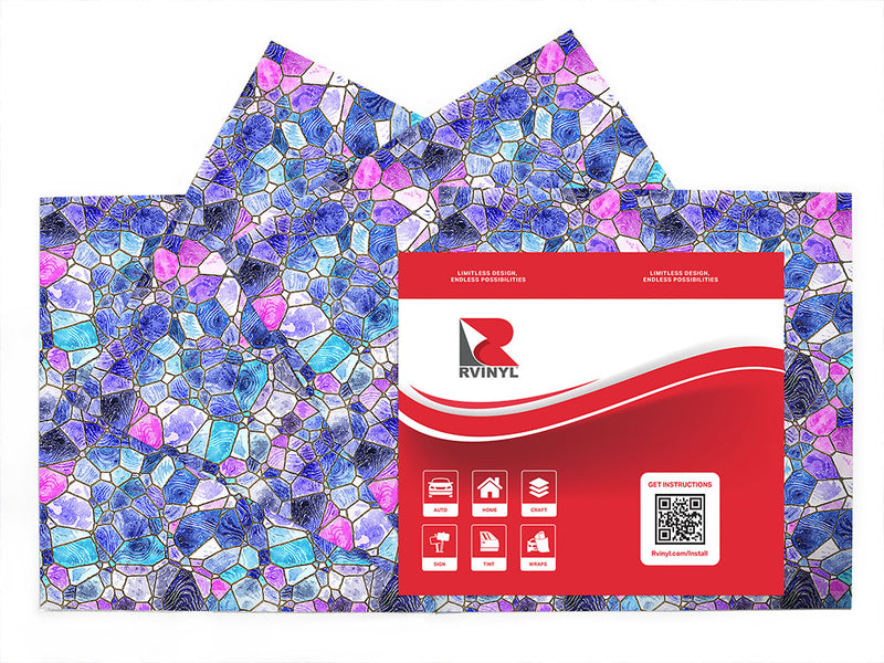 glass riverbed mosaic Craft Vinyl Sheet Pack