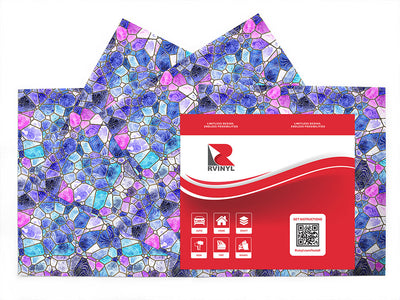 glass riverbed mosaic Craft Vinyl Sheet Pack