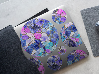 glass riverbed mosaic DIY Laptop Stickers
