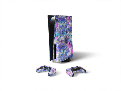 glass riverbed mosaic Sony PS5 DIY Skin