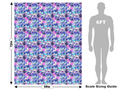 Glass Riverbed Mosaic Vehicle Wrap Scale~Rwraps Series 914 Glass Riverbed Mosaic Measurements~1