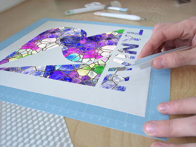 glass shoreline mosaic Easy Weed Craft Vinyl