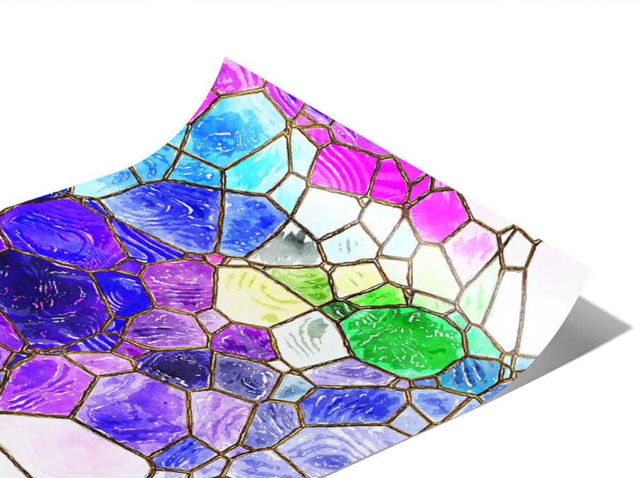 Glass Shoreline Mosaic Vinyl Wraps~Rwraps Series 914 Digitally Printed Vinyl Wrap~0