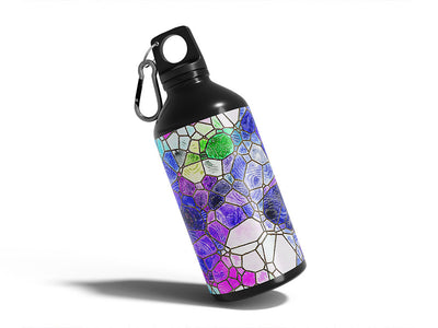 glass shoreline mosaic Water Bottle DIY Stickers