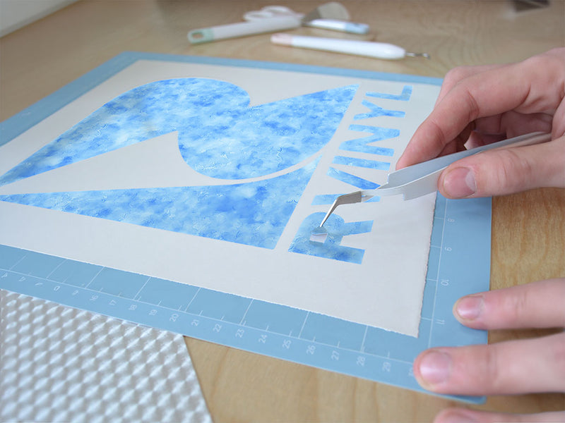 glitter freeze watercolor Easy Weed Craft Vinyl