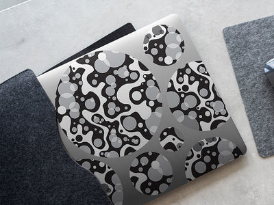 globular puddles abstract geometric DIY Laptop Stickers