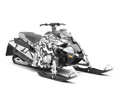 Globular Puddles Abstract Custom Wrapped Snowmobile