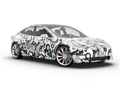 Globular Puddles Abstract Vehicle Vinyl Wrap