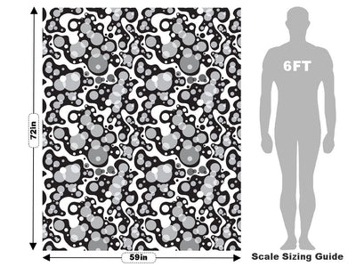 Globular Puddles Abstract Vehicle Wrap Scale~Rwraps Series 914 Globular Puddles Abstract Measurements~1