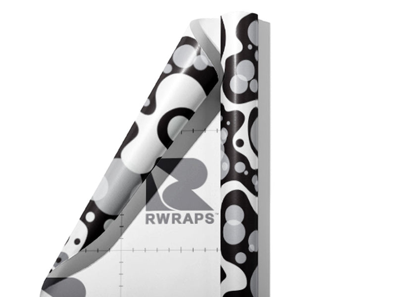 Globular Puddles Abstract Wrap Film Sheets~Rwraps Series 914 Globular Puddles Abstract Scrolled Sheet~3