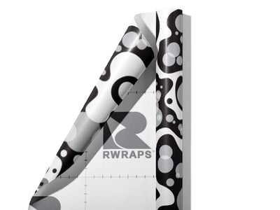 Globular Puddles Abstract Wrap Film Sheets~Rwraps Series 914 Globular Puddles Abstract Scrolled Sheet~3