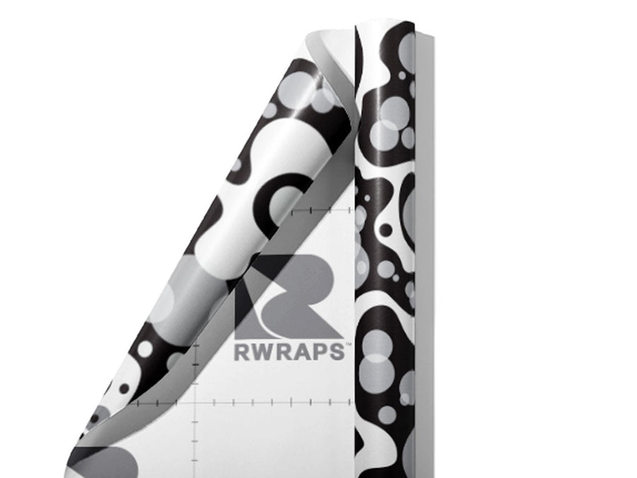 Globular Puddles Abstract Wrap Film Sheets~Rwraps Series 914 Globular Puddles Abstract Scrolled Sheet~3