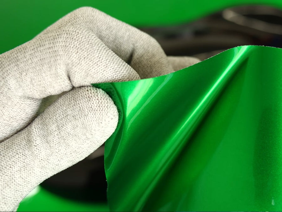 Gloss Metallic Dark Green Vinyl Sheet