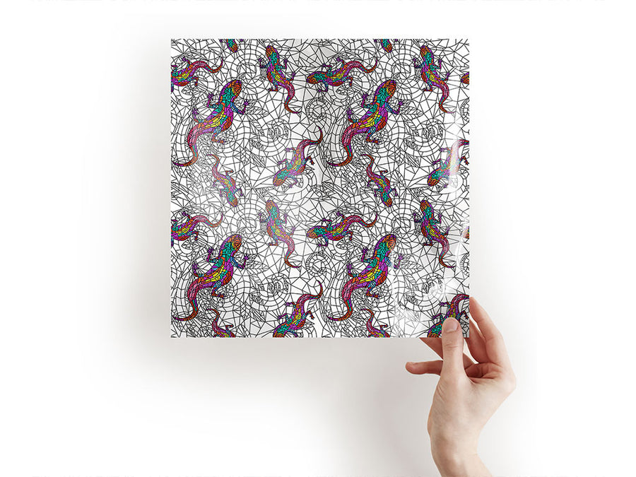 glowing geckos stained glass Craft Sheets