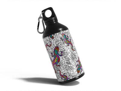 glowing geckos stained glass Water Bottle DIY Stickers