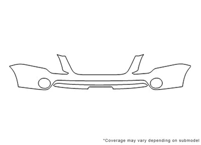 acadia Avery Dennison Clear Bra Bumper Precut PPF Diagram