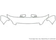 acadia 3M Clear Bra Hood Precut PPF Diagram
