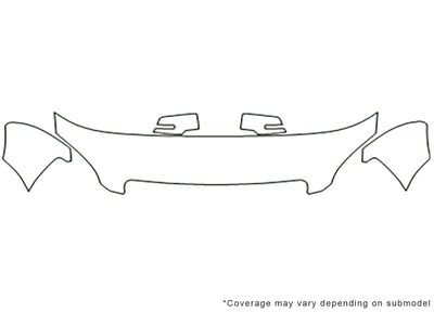 acadia 3M Clear Bra Hood Precut PPF Diagram