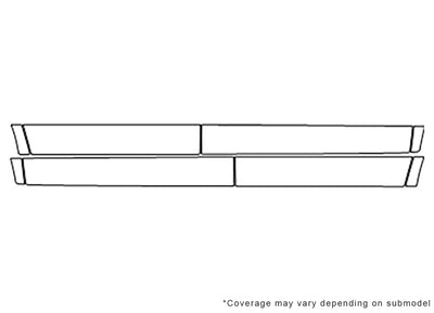 acadia 3M Clear Bra Door Cup Precut PPF Diagram