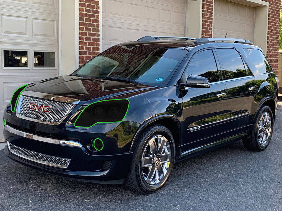 gmc acadia 2007-2012 Headlight Tint Location