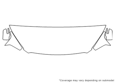 acadia 3M Clear Bra Hood Precut PPF Diagram