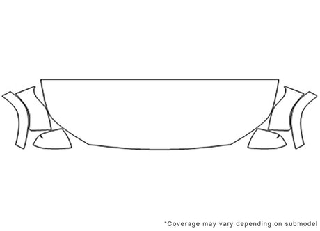 acadia 3M Clear Bra Hood Precut PPF Diagram