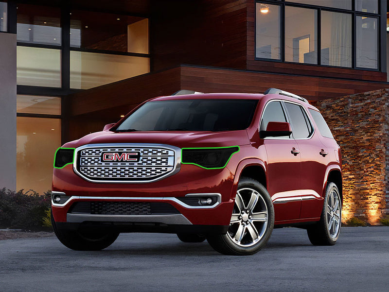 gmc acadia 2017-2019 Headlight Tint Location
