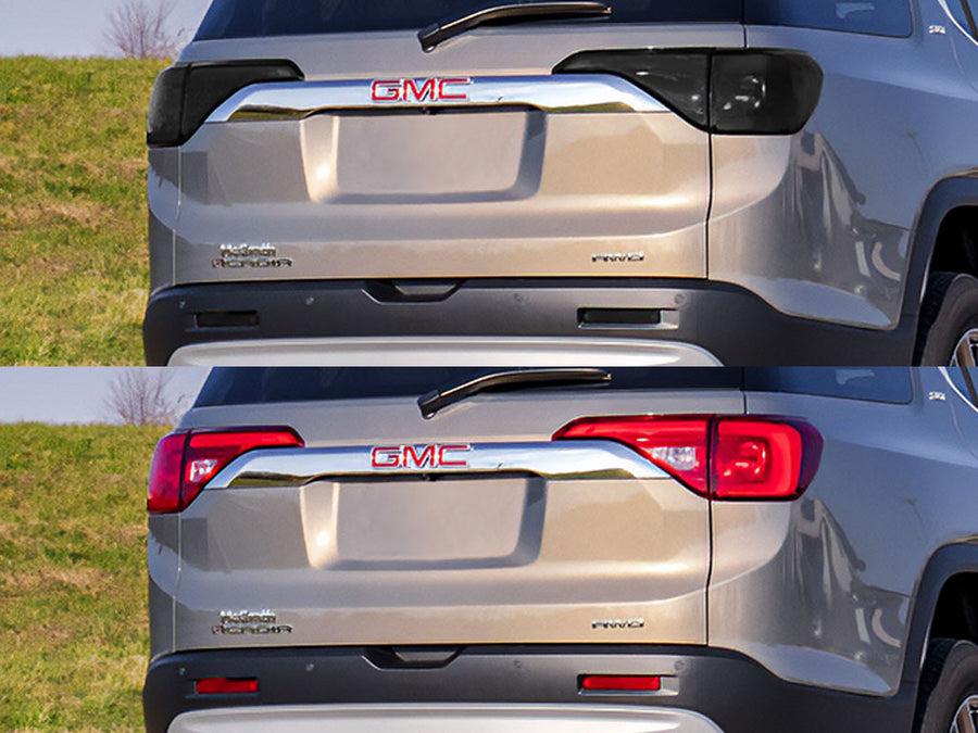 acadia Before and After Smoked Taillights