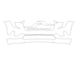 acadia 3M Clear Bra Bumper Precut PPF Diagram