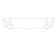 acadia Avery Dennison Clear Bra Hood Precut PPF Diagram
