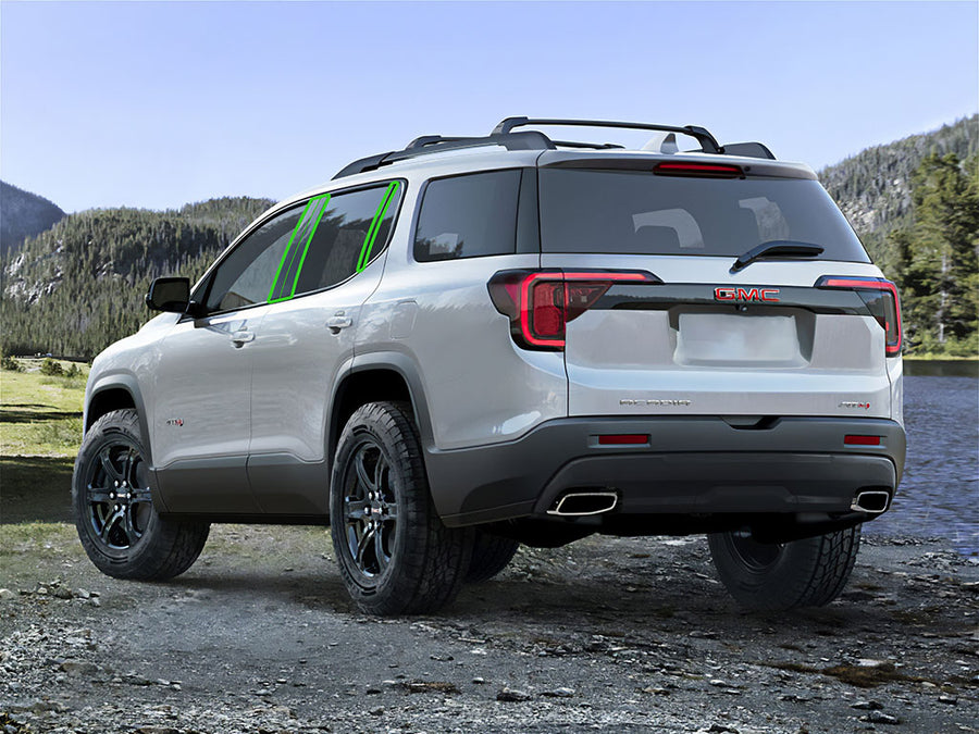 gmc acadia 2017-2023 Pillar Post Trim Installation Location